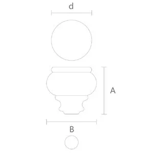 Rounded tapered bun feet for furniture
